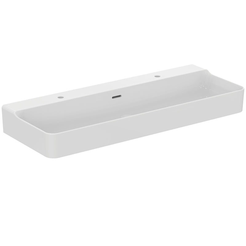 Ideal Standard - Waschtisch CONCA, 2 Hl., m.Ül., 1200x450x165mm, Weiß