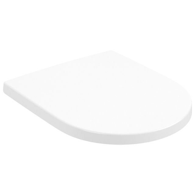 VILLEROY & BOCH - WC-Sitz Subway 3.0 374x438x42mm Oval Stone White CeramicPlus