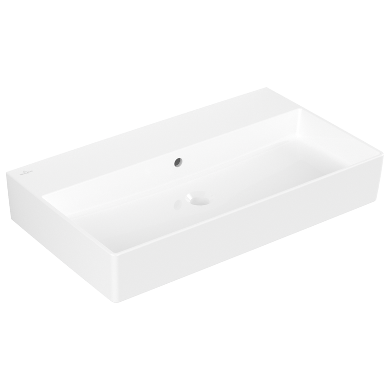 VILLEROY & BOCH - Waschbecken Memento 2.0 800x470mm Rechteck mit Überlauf Weiß Alpin