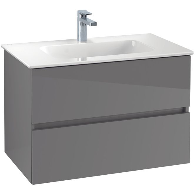 VILLEROY & BOCH - Möbelset 01 A18 Waschtisch 800mm WT-Unterschrank 2 Auszüge VS=White