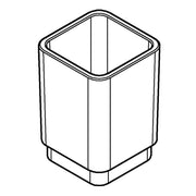 Grohe - Kristallglas SELECTION CUBE 40783 für Halter davinci satin weiß