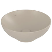 VILLEROY & BOCH - Aufsatzwaschbecken Loop&Friends 380x380mm Rund m. ÜL. Almond CeramicPlus