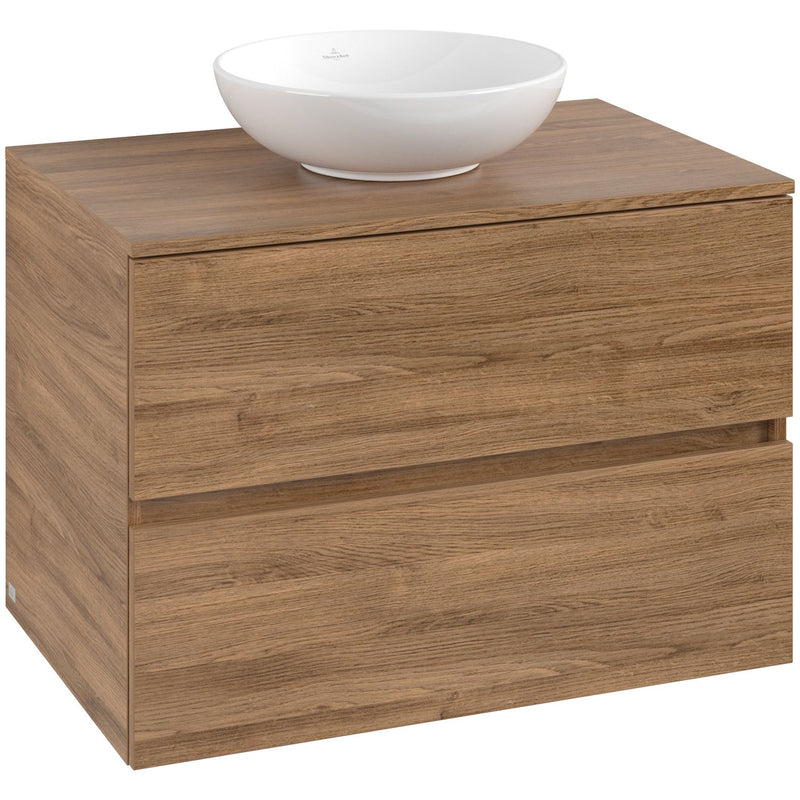 VILLEROY & BOCH - Konsolen-Unterschrank 800mm f AWT 2 Ausz 1 Aussch oLB C516H0 RH Oak Kansas