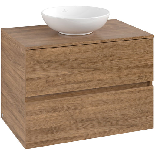 VILLEROY & BOCH - Konsolen-Unterschrank 800mm f AWT 2 Ausz 1 Aussch oLB C516H0 RH Oak Kansas