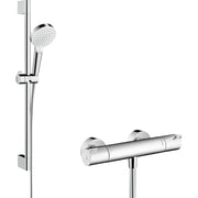 Hansgrohe - Brausenkombi CROMETTA Vario/ ECOSTAT 1001 CL/UNICA 650mm weiß/chrom