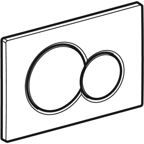 Geberit Vertriebs - BetPl. Sigma01, für 2-Mengen-Spülung mattchrom-lackiert