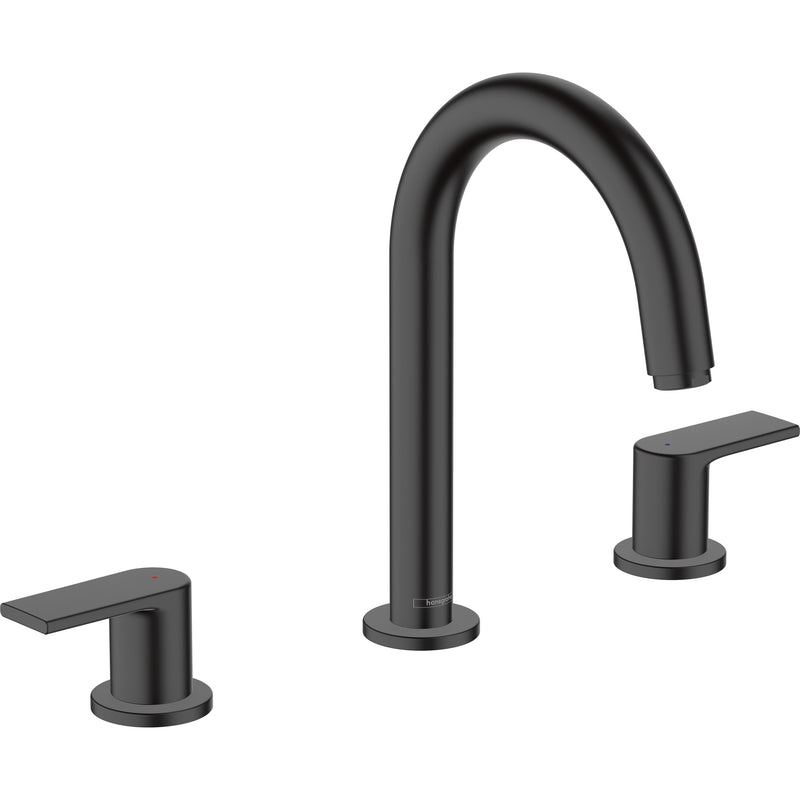 Hansgrohe - 3-Loch Waschtischarmatur VERNIS Shape mattschwarz