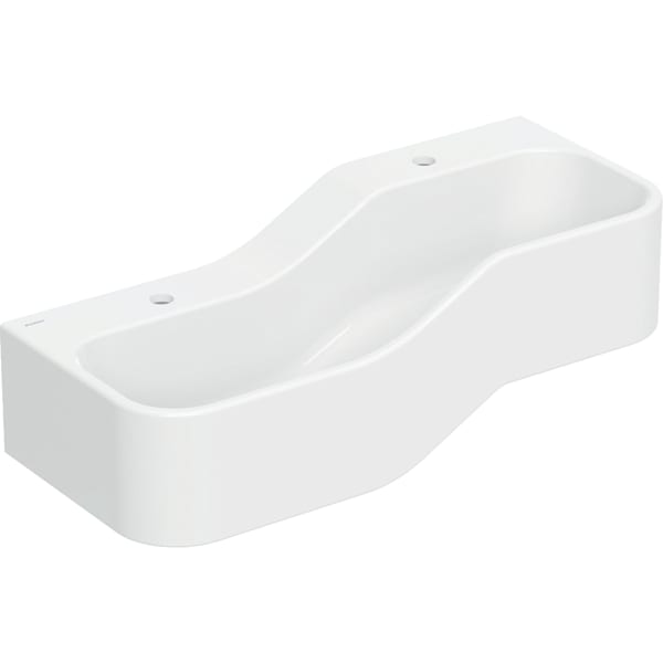 Geberit Vertriebs - Bambini Spiel-/Waschlandschaft B:90cm 2 Waschpl., tieferes B li, 2 Hl., weiß