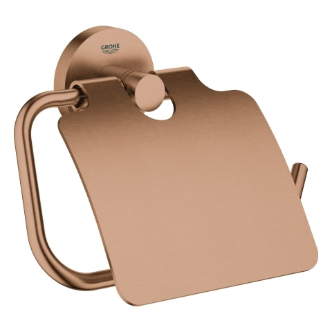 Grohe - WC-Papierhalter ESSENTIALS 40367 mit Deckel warm sunset gebürstet