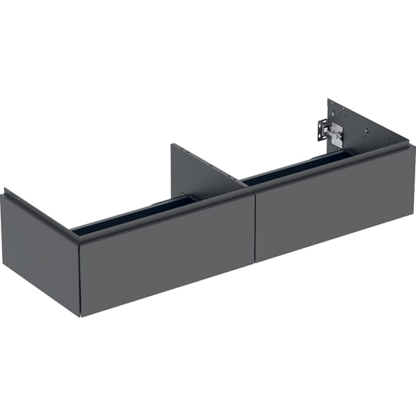 Geberit Vertriebs - ONE Unterschrank für WT/-Platte 2 Schubl., 133,2x26,6x47cm, lava matt