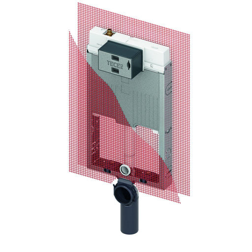 TECE SE - TECEbox WC-Modul mit Octa II-Spülkasten 8 cm, für Wand-WC, Bauhöhe 1075 mm
