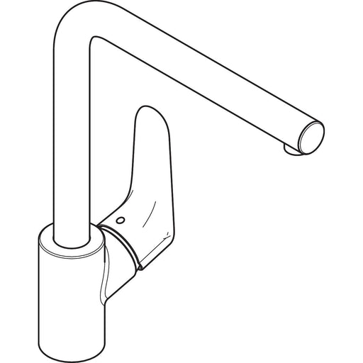 Hansgrohe - Spültisch EHM FOCUS 31817 chrom L-Auslauf