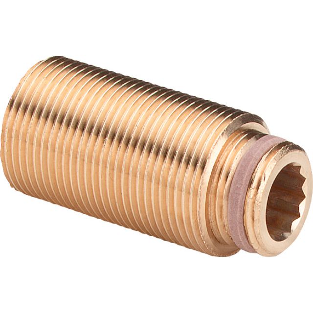 Viega - Verlängerungsstück 2032.9 1/2 IG x 3/4 x 25mm Rotguss