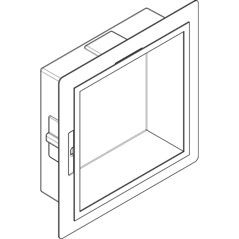 Hansgrohe - XtraStoris Individual Wandnische mit Designrahmen 300x300x100mm BST/MW