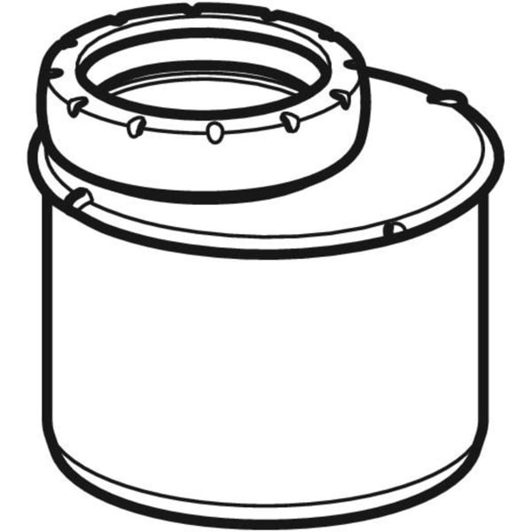 Geberit Vertriebs - Silent-Pro Reduktion exzentrisch d75mm d1=50mm