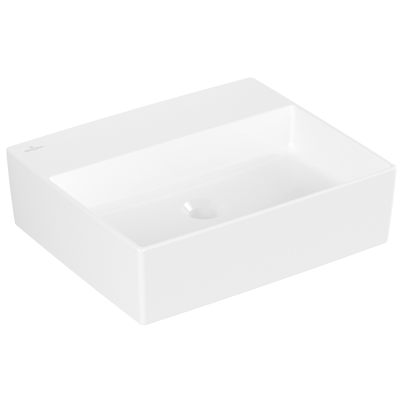 VILLEROY & BOCH - Aufsatzwaschbecken Memento 2.0 498x 420mm Rechteck ohne Überlauf Weiß Alpin