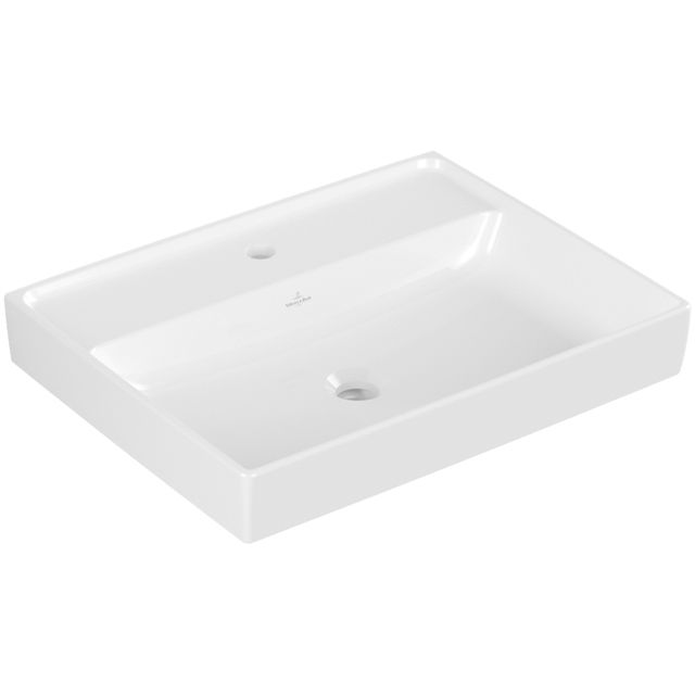 VILLEROY & BOCH - Waschtisch COLLARO 4A3361 600x470mm Eckig Weiß Alpin CeramicPlus