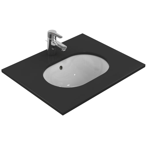 Ideal Standard - Unterbauwaschtisch CONNECT, oval, o.Hl., m.Ül., 480x350x175mm, Weiß