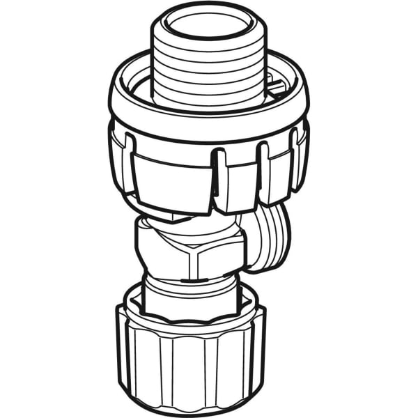Geberit Vertriebs - Eckventil zu Sigma UP-SPK 8cm
