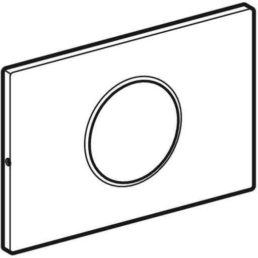 Geberit Vertriebs - BetPl. SIGMA10 zu WC-Strg. mit elektron. Sp-Ausl. Edelstahl verschraubt