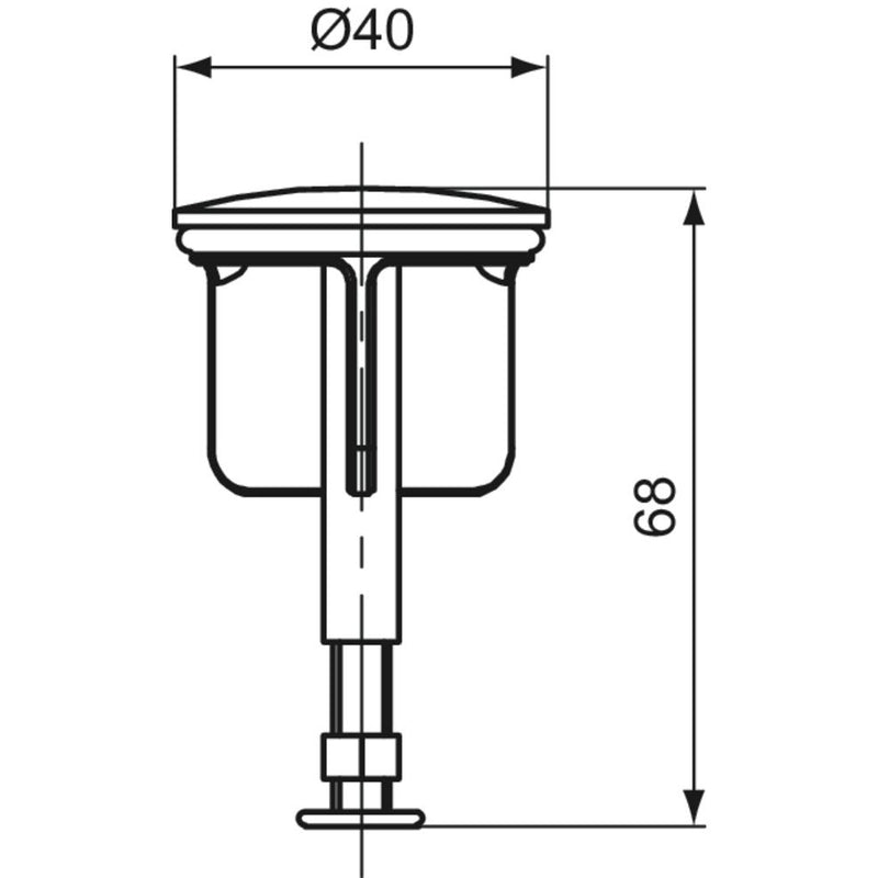 Ideal Standard - JADO Ablaufstopfen, Chrom