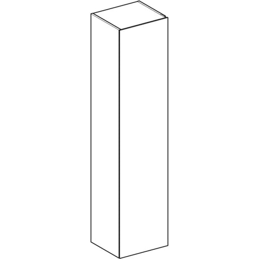Geberit Vertriebs - Hochschrank XENO2 mit einer Tür und Innenspiegel, 40x170x35,1cm, weiß