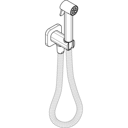 Hansgrohe - Bidette Handbr. Axor Bidette Showers Kaltwasser softsq. m.Schlauch 1250mm MSW