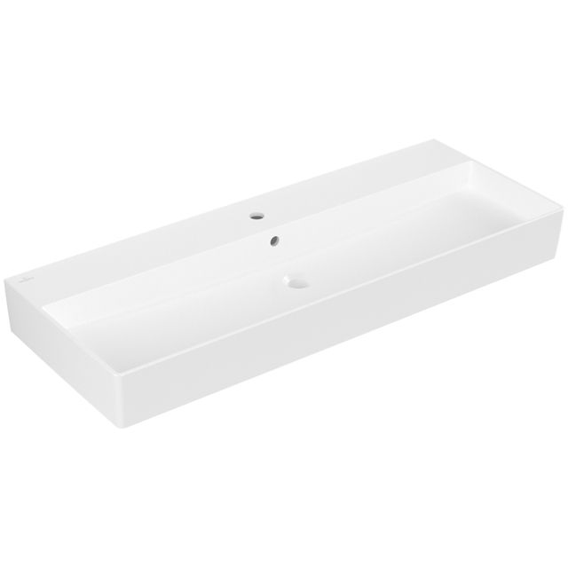 VILLEROY & BOCH - WT Memento 2.0 1200x470mm re-eckig 1HL. m. ÜL. geschl. Stone White cplus