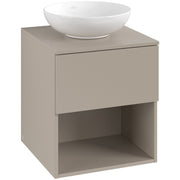 VILLEROY & BOCH - Konsolen-Unterschrank 500mm f AWT38 1 Ausz 1 Aussch oLB C520H0 VD Sand Grey