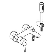 Grohe - Wannen EHM AP CONCETTO 32212 Wandmontage mit Euphoria Brauseset chrom