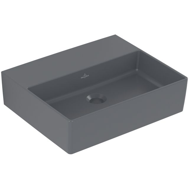 VILLEROY & BOCH - Waschbecken Memento 2.0 500x420mm Rechteck o. ÜL. Graphite CeramicPlus