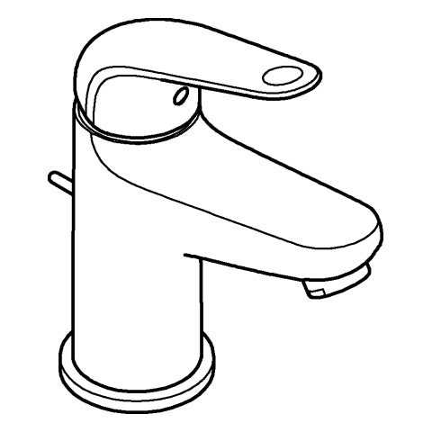 Grohe - EH-WT-Batterie Euroeco 24456 S-Size Push-open-Ablaufgarnitur chrom