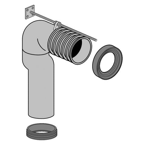 VILLEROY VARIO Abflussbogen für Abgang: IS V&B # 8711 0000
