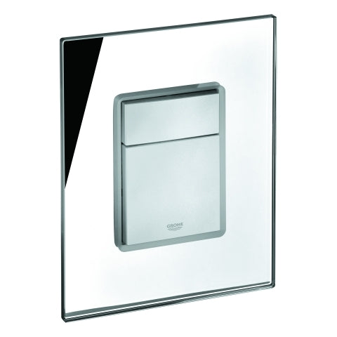 Grohe - Abdeckplatte 42369 mit Drucktaste spiegelglas