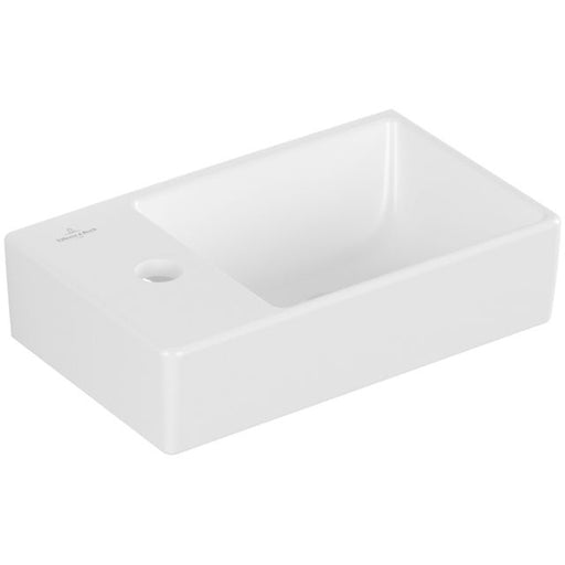 VILLEROY & BOCH - HWB Avento 360x220mm re-eckig BP re 1HL. o. ÜL. Stone White cplus