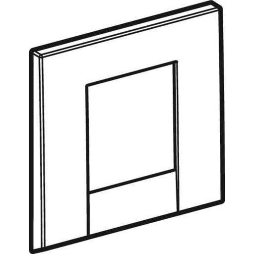 Geberit Vertriebs - Bolereo Abdeckplatte mattverchromt