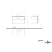 VILLEROY & BOCH - Konsolen-Unterschrank 1000mm f AWT 2 Ausz 1 Aussch oLB C517H0 VS White