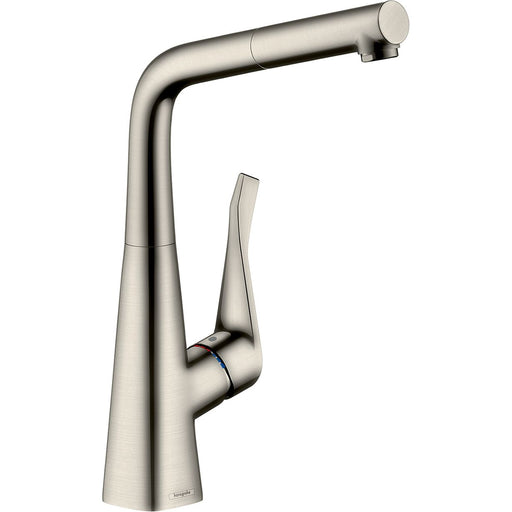 Hansgrohe - Spültisch EHM METRIS 14821 edelstahl-optik mit Ausziehauslauf