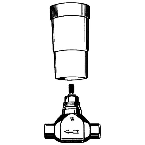 Grohe - UP-Ventil-Unterteil 29803 vormont. Oberteil 3/4 Lötanschluss 18mm DN20