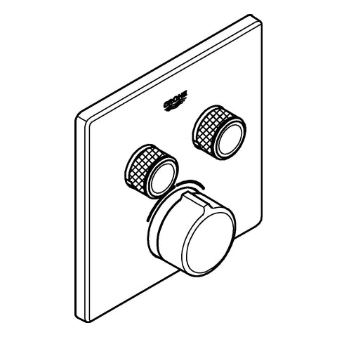 Grohe - Unterputzmischer SmartControl 29148 eckig FMS 2 Absperrventile chrom