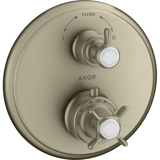Hansgrohe - Fertigset UP Thermostat AXOR MONTREUX 16820 brushed nick.m.Ab/Umstellventil