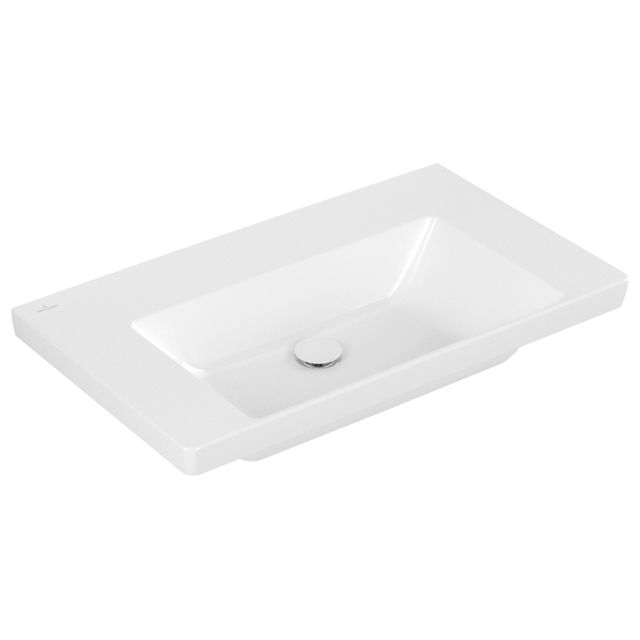 VILLEROY & BOCH - Schrankwaschtisch Subway 3.0 800x470 mm re-eckig o. ÜL. Weiß Alpin cplus