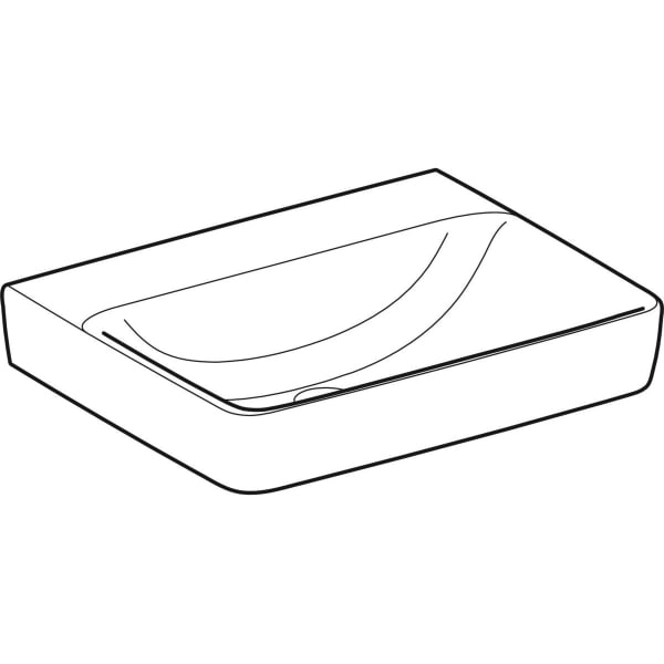 Geberit Vertriebs - RENOVA Plan Waschtisch, 60x48cm o. Hl., o. Ül., weiß, KeraTect, NEU