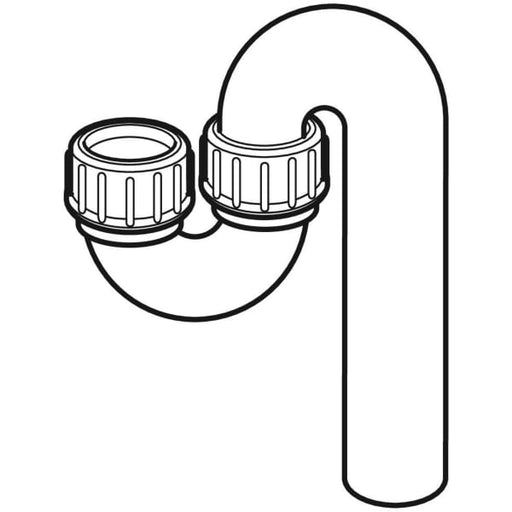 Geberit Vertriebs - PE Becken Geruchverschluss D50/50 Einlauf oben Abgang unten 152.038