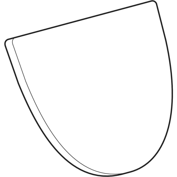 Geberit Vertriebs - Visit Urinal-Deckel, mit Scharnieren verchromt