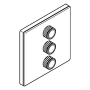 Grohe - 3-fach Unterputzventil GROHTHERM SmartControl 29158 eckig FMS moon white