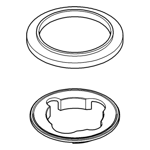 Grohe - Grundplatte 48052 für Einloch- Waschtisch-/Bidetbatterien chrom