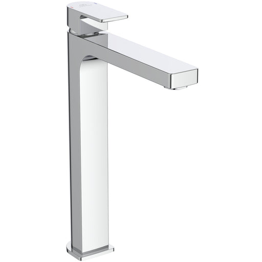 Ideal Standard - WT-Armatur EDGE, m.verl. Sockel, 5 l/min., o.Ablgarn., Ausld.165mm, Chrom