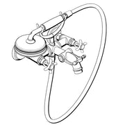 Hansgrohe - 2-Griff Wannenarmatur AXOR MONTREUX 16540000 chrom m.Garnitur