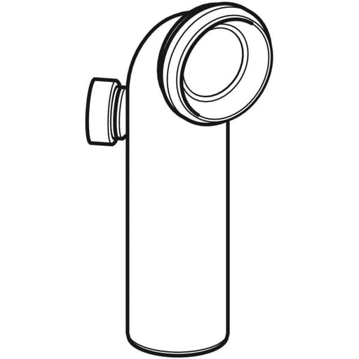 Geberit Vertriebs - Anschlussbogen PP 90Gr mit Zusatzanschluss links d90/110